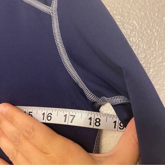 Under Armour mens blue Compression gold gear fleece lined long sleeve top mock S - Picture 4 of 12